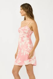 Emberly Sleeveless Floral Print Mini Dress Pink